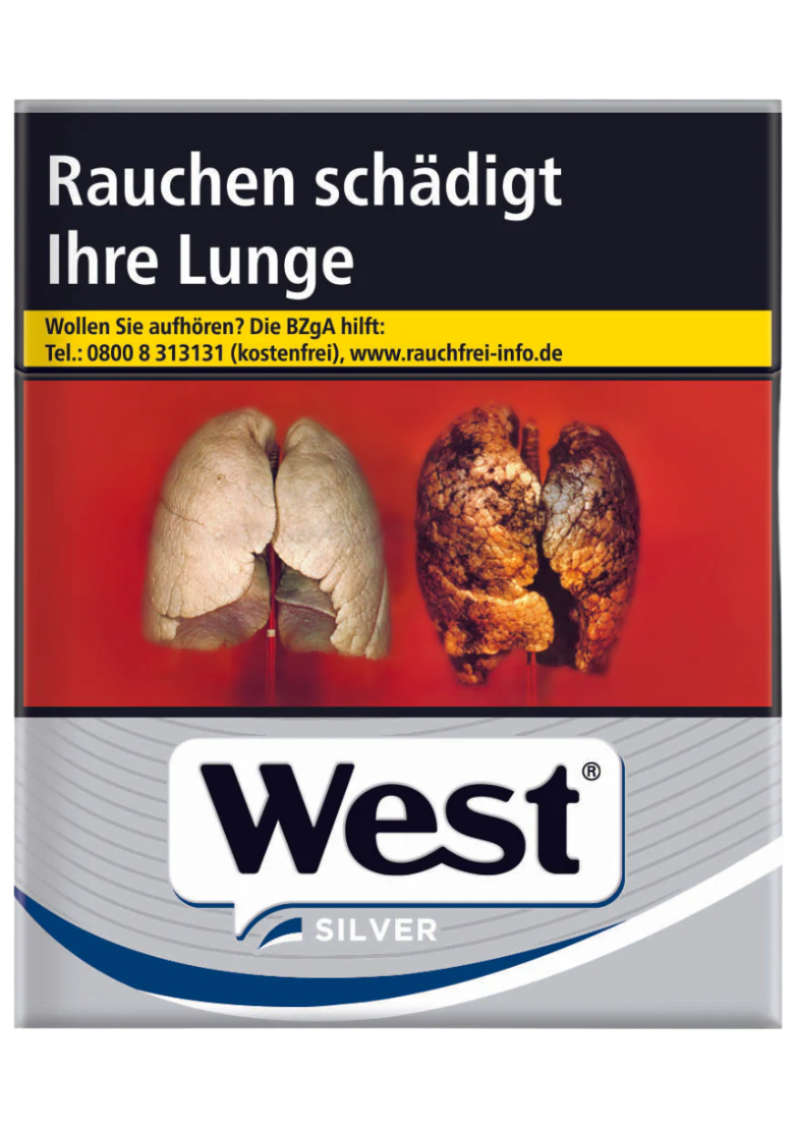 West Zigaretten Silver 3XL - 8 Packungen