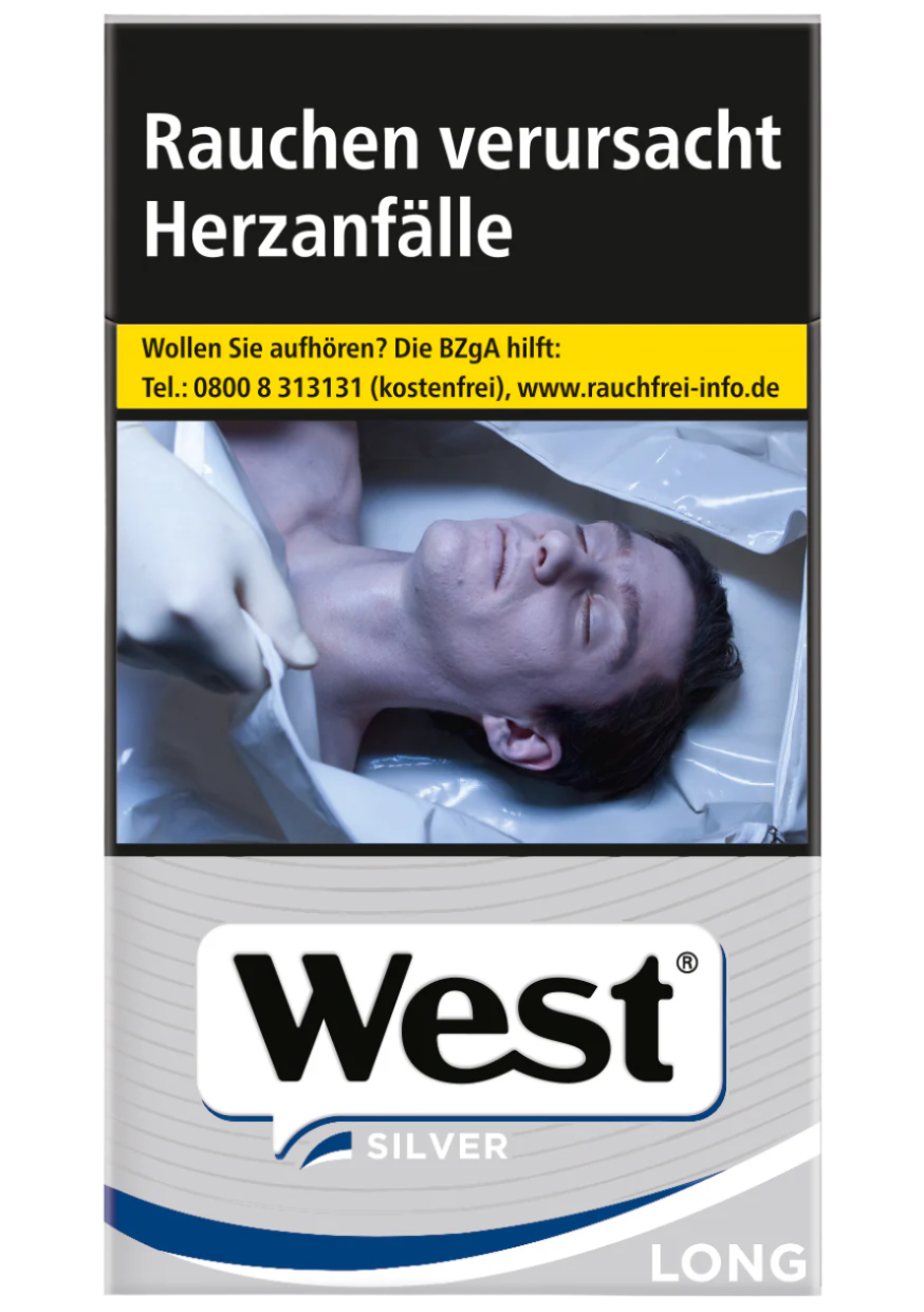 West Zigaretten Silver 100 Long - 10 Packungen