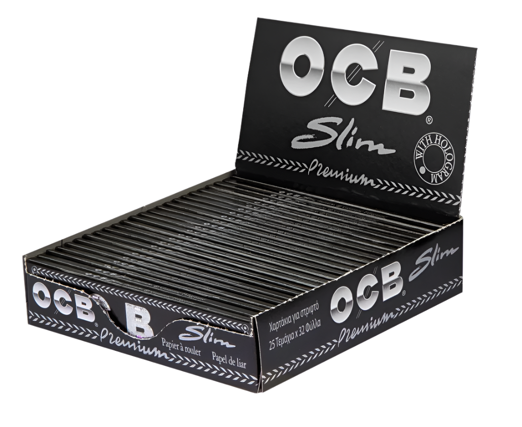 OCB Black Premium Long Slim (1/2) - 25 Packungen