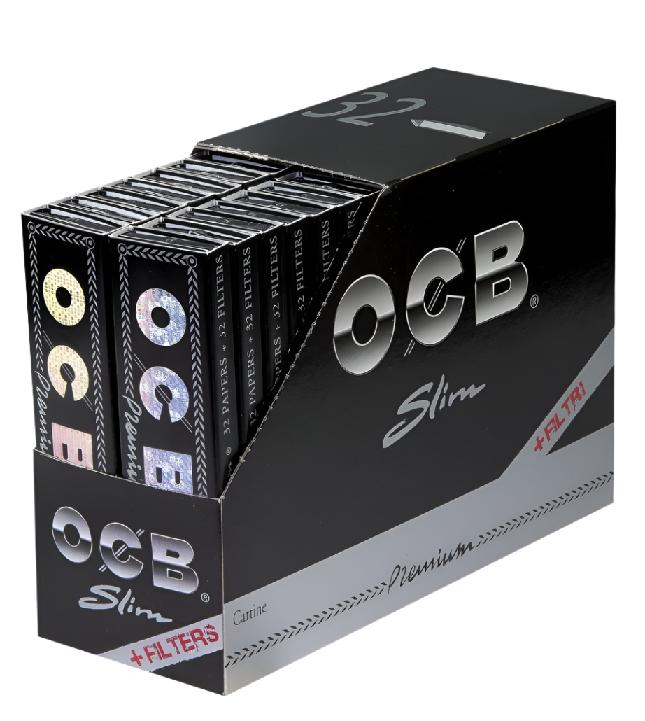 OCB Black Premium Long Slim + Tips
