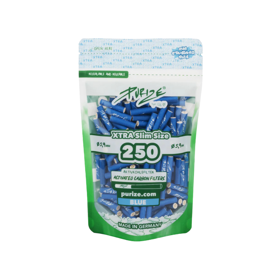PURIZE® Standbeutel 250 XTRA Slim Size Blau