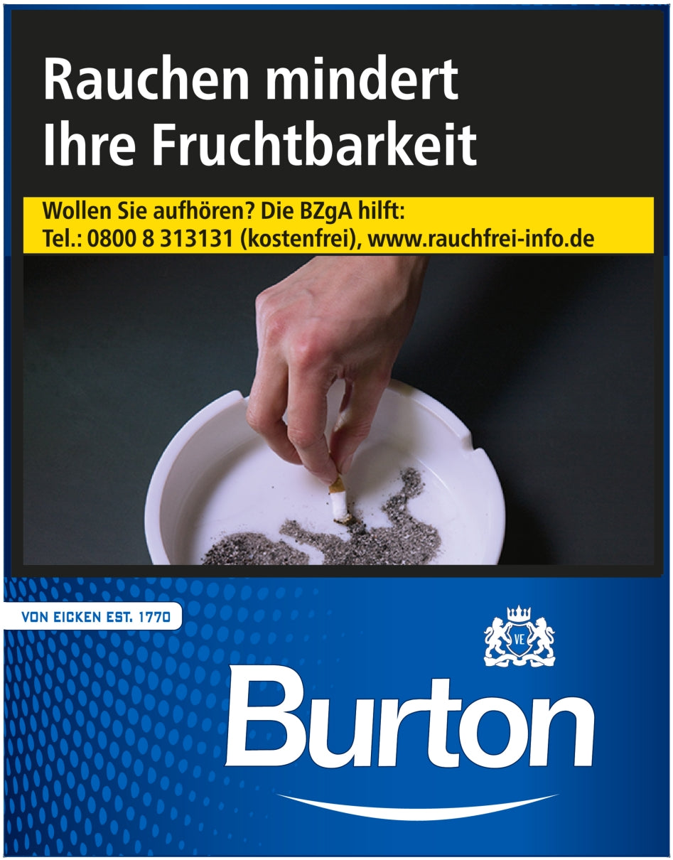 Burton Zigaretten Blue XL - 8 Packungen