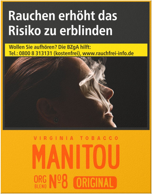 Manitou Zigaretten Gold No8 XL - 8 Packungen
