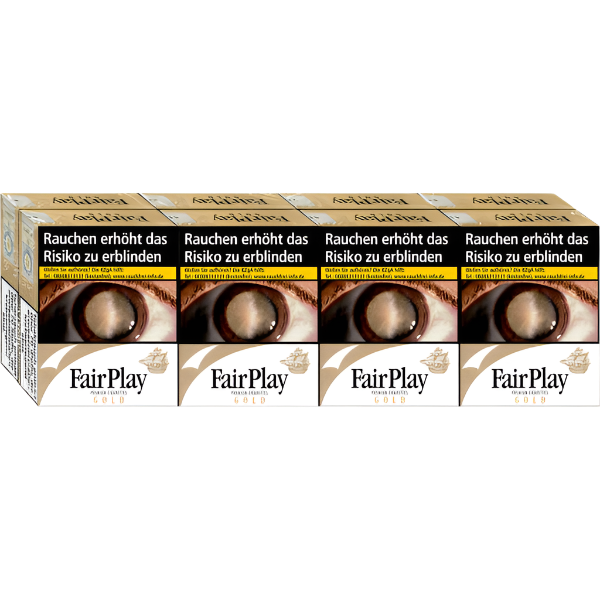 Fair Play Zigaretten Gold 2XL - 8 Packungen