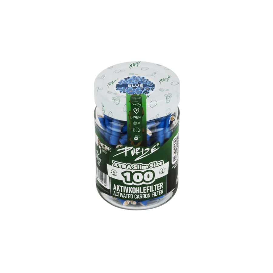 PURIZE® Glas I 100 XTRA Slim Size Blau