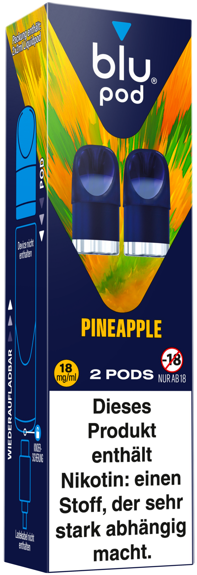 Blu Bar Pods - Pineapple Ice - 10 Stk.