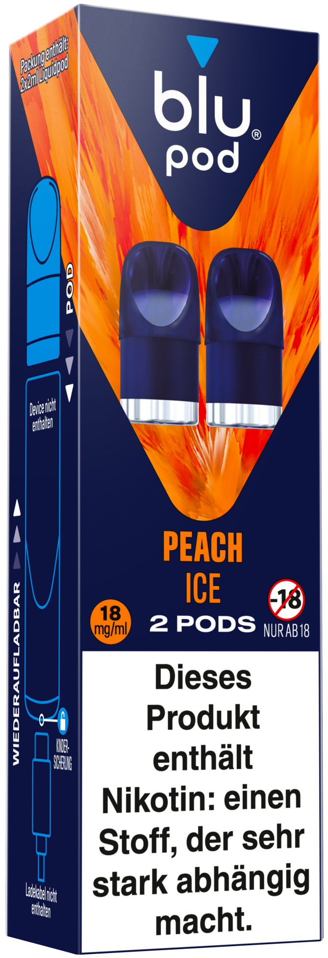 Blu Bar Pods - Peach Ice - 10 Stk.