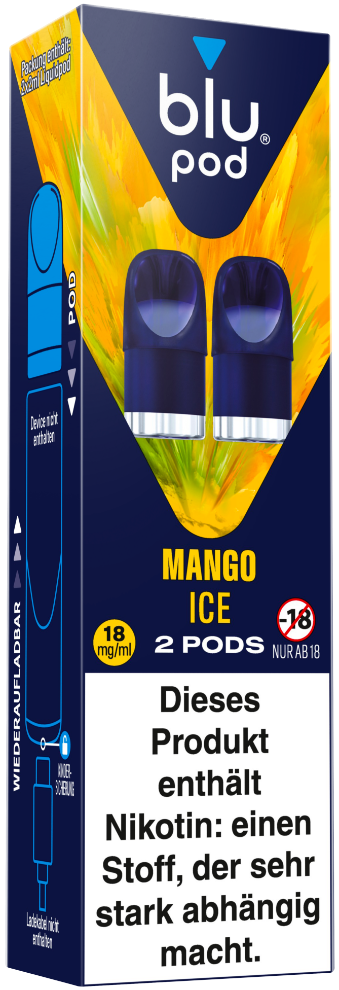 Blu Bar Pods - Mango Ice - 10 Stk.