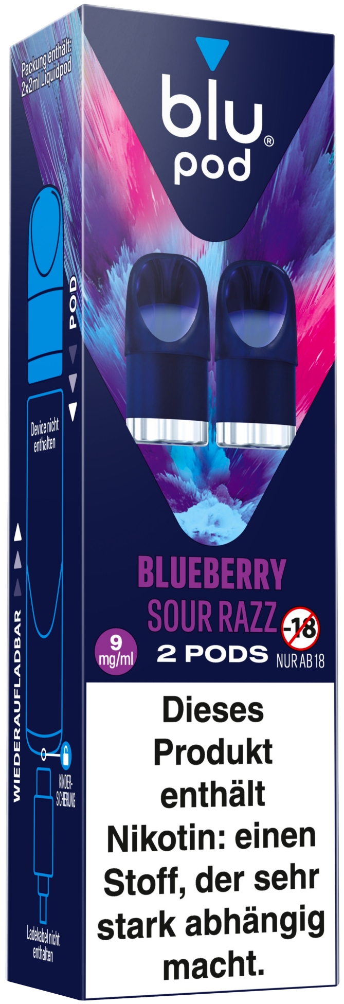 Blu Bar Pods - Blueberry Sour Razz - 10 Stk.