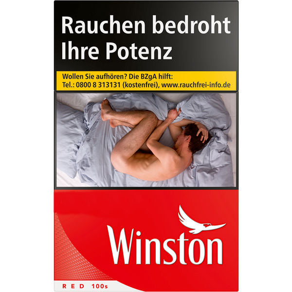 Winston Zigaretten Red 100 Long XXL - 8 Packungen