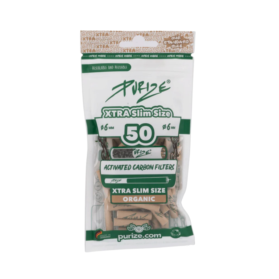 PURIZE® XTRA Slim Size im 50er PE Beutel 6mm Organic