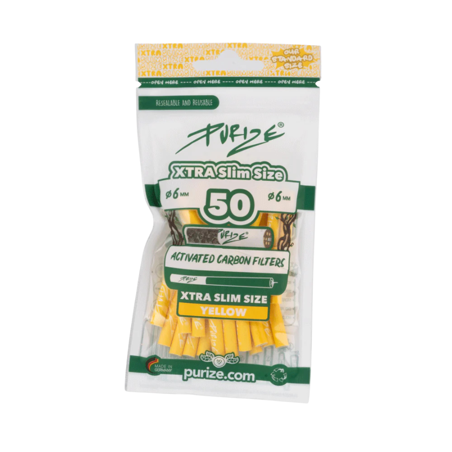 PURIZE® XTRA Slim Size im 50er PE Beutel 6mm Yellow
