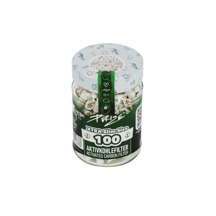 PURIZE® Glas I 100 XTRA Slim Size Weiß