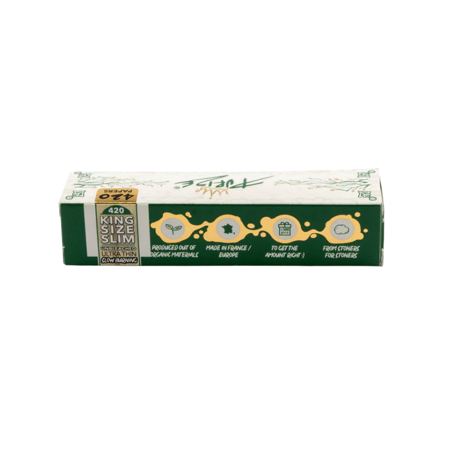PURIZE® 420 Papers | King Size Slim (420 Blättchen - ungebleicht - 8er Box)
