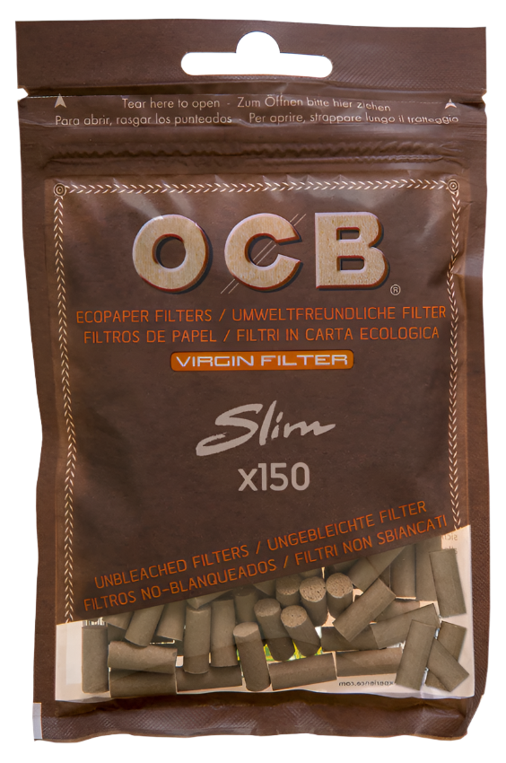 OCB Unbleached Slim Virgin Filter 6mm - 10 Packungen
