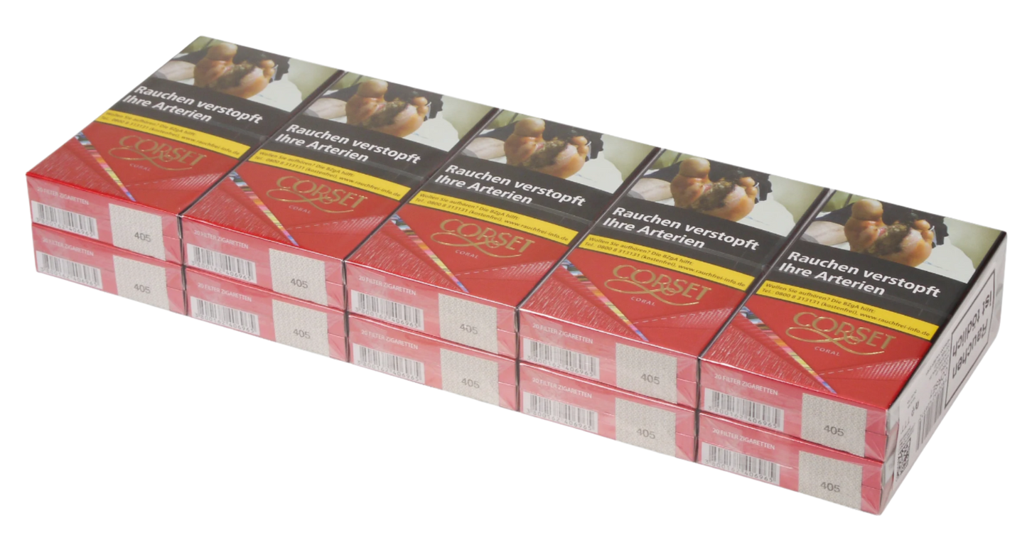 Corset Zigaretten Coral Slim - 10 Packungen