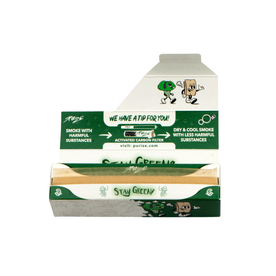 PURIZE® 420 Papers | King Size Slim (420 Blättchen - ungebleicht - 8er Box)