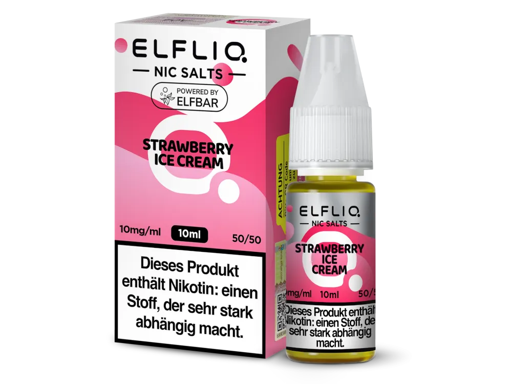 Elfliq Liquid - Strawberry Ice Cream (10ml)