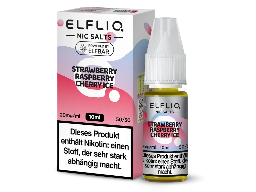 Elfliq Liquid - Strawberry Raspberry Cherry Ice (10ml)