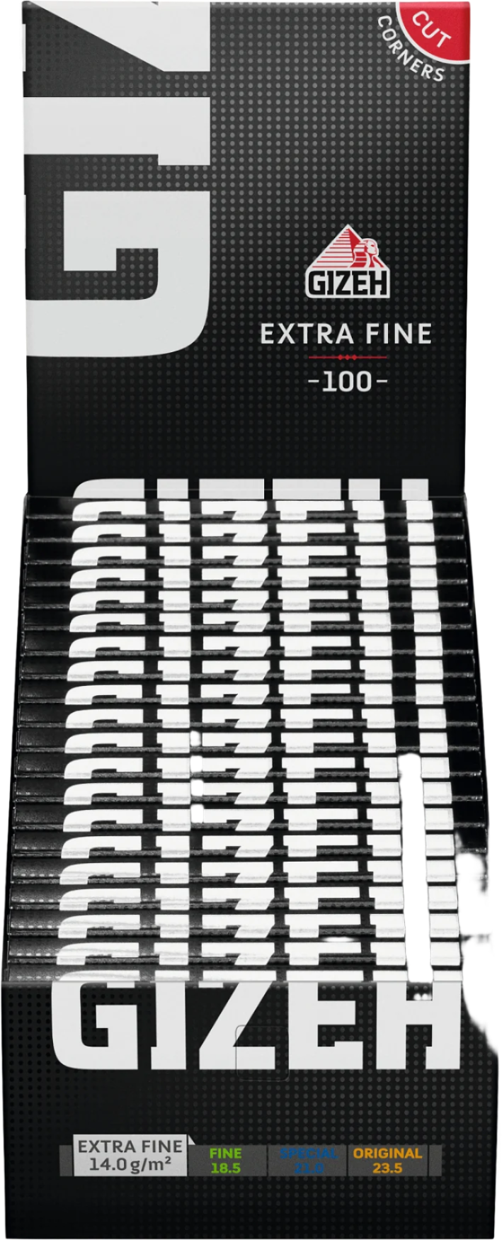 Gizeh Black Extra Fine - 20 Packungen