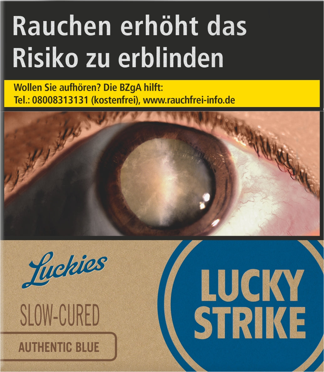 Lucky Strike Zigaretten Authentic Blue 3XL - 8 Packungen