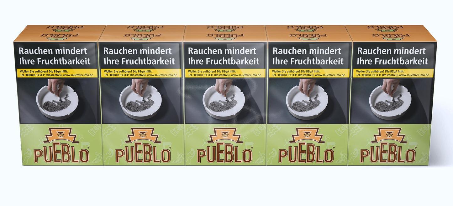 Pueblo Zigaretten Green - 10 Packungen