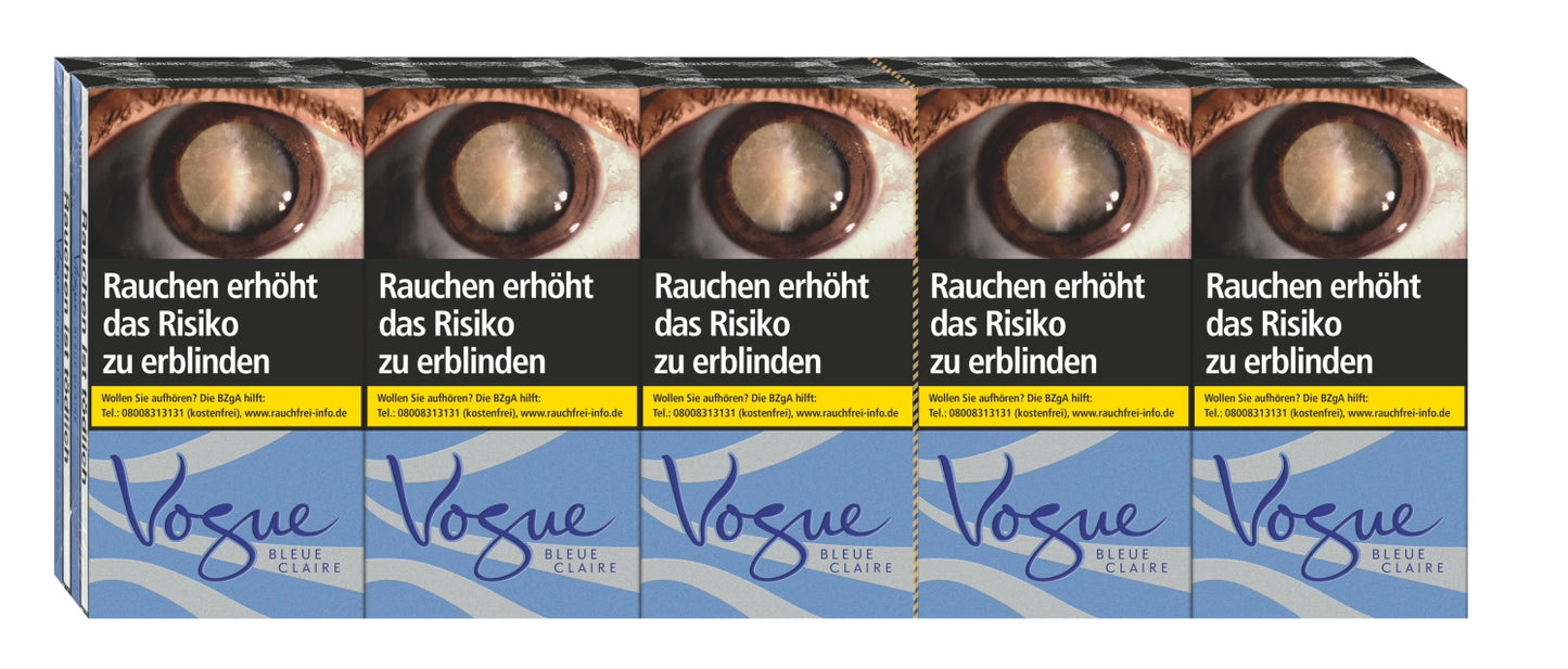 Vogue Zigaretten Bleue Claire Slim (Flow Filter) - 10 Packungen