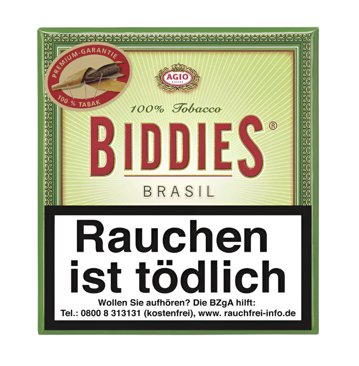 Biddies Zigarren Brasil - 5 Packungen