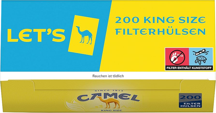 Camel Filterhülsen King Size - 5 Packungen