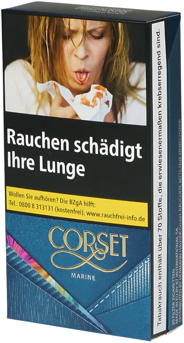 Corset Zigaretten Marine Slim - 10 Packungen