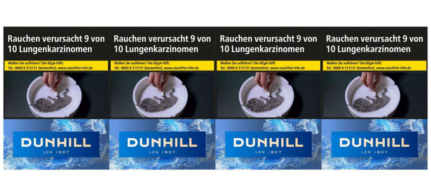 Dunhill Zigaretten Blue XL - 8 Packungen