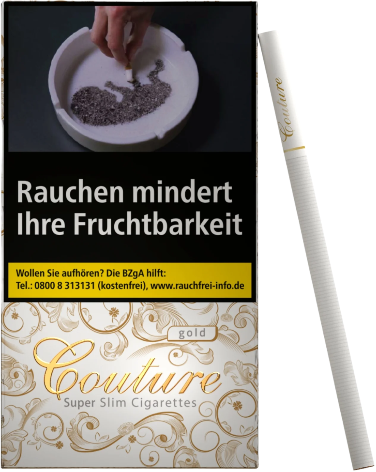 Couture Zigaretten Fine Gold Slim - 10 Packungen