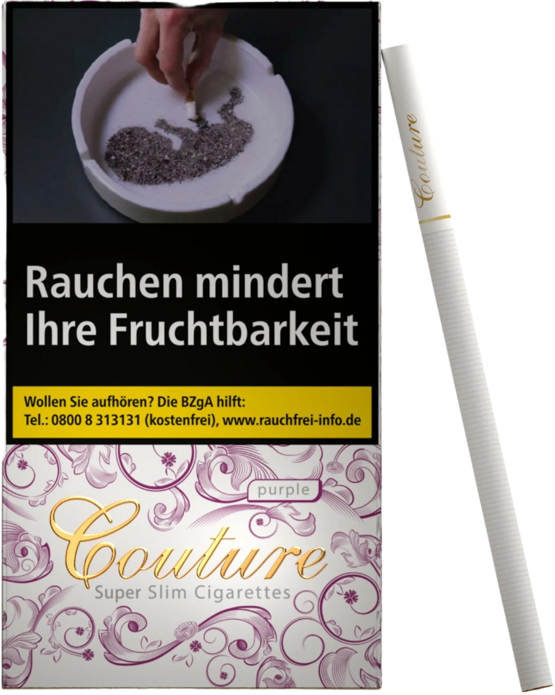 Couture Zigaretten Purple Slim - 10 Packungen