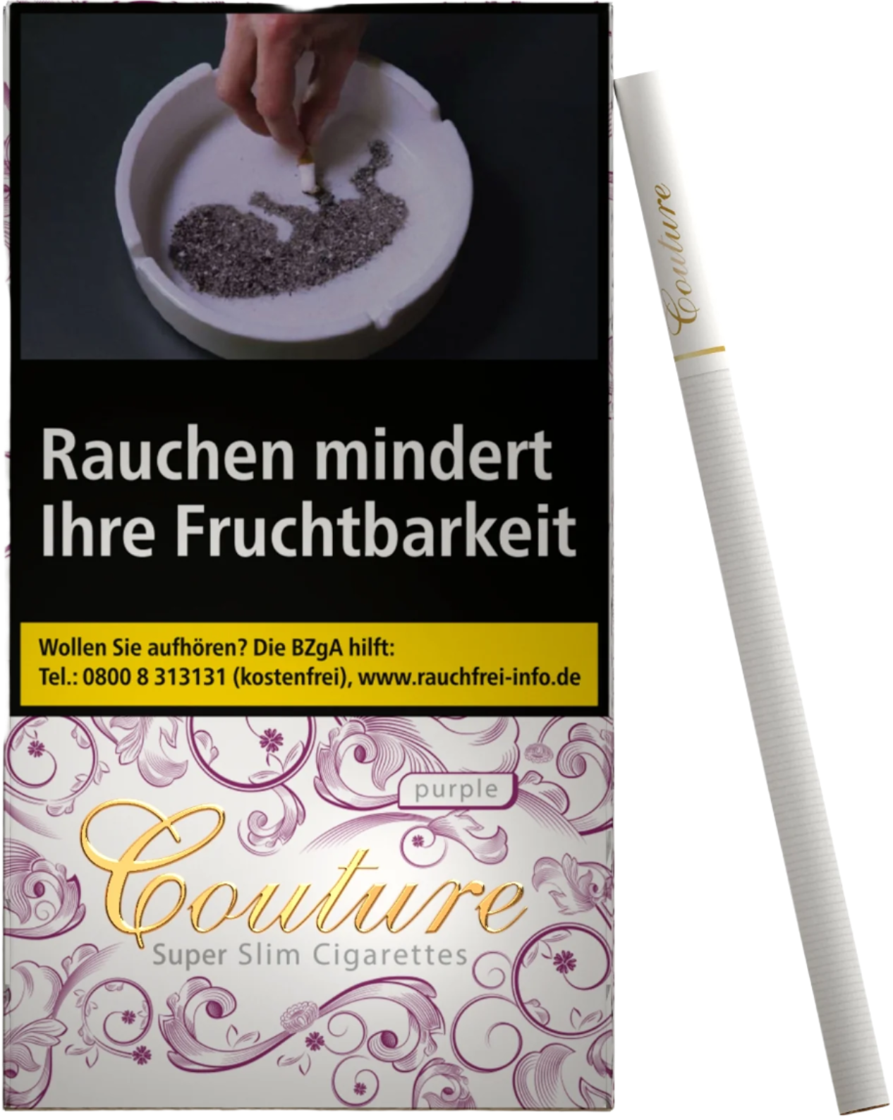 Couture Zigaretten Purple Slim - 10 Packungen