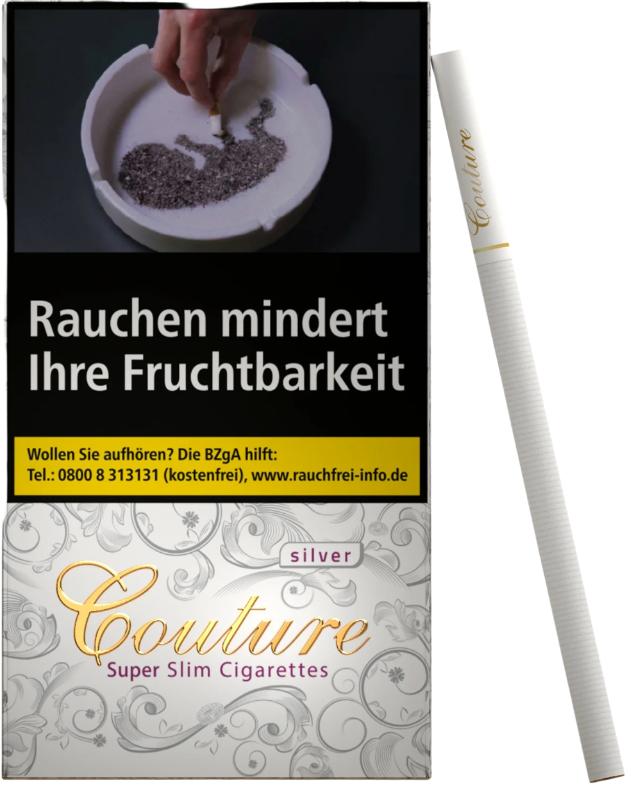 Couture Zigaretten Silver Slim - 10 Packungen