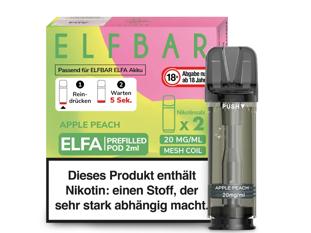 Elfbar - ELFA Pods - Apple Peach (20mg/ml)