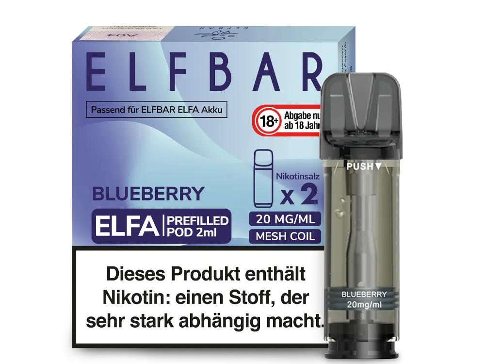 Elfbar - ELFA Pods - Blueberry (20mg/ml)