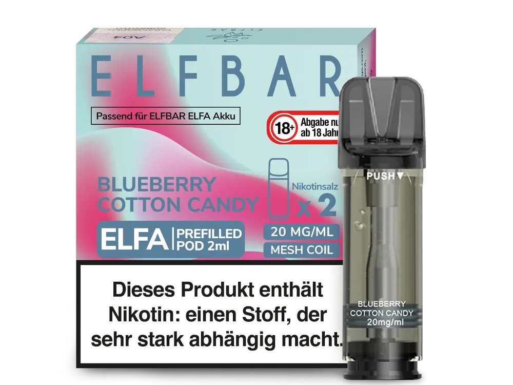 Elfbar - ELFA Pods - Blueberry Cotton Candy (20mg/ml)