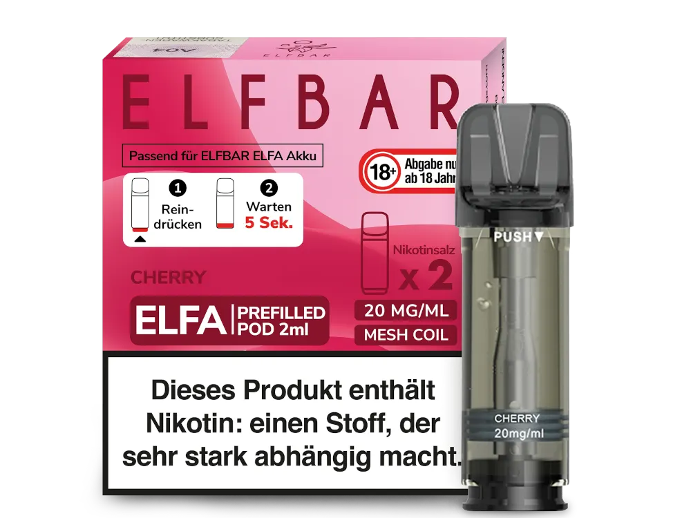 Elfbar - ELFA Pods - Cherry (20mg/ml)