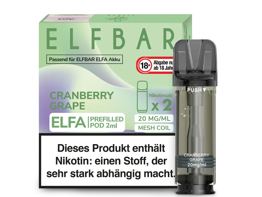 Elfbar - ELFA Pods - Cranberry Grape (20mg/ml)