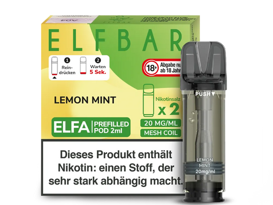 Elfbar - ELFA Pods - Lemon Mint (20mg/ml)
