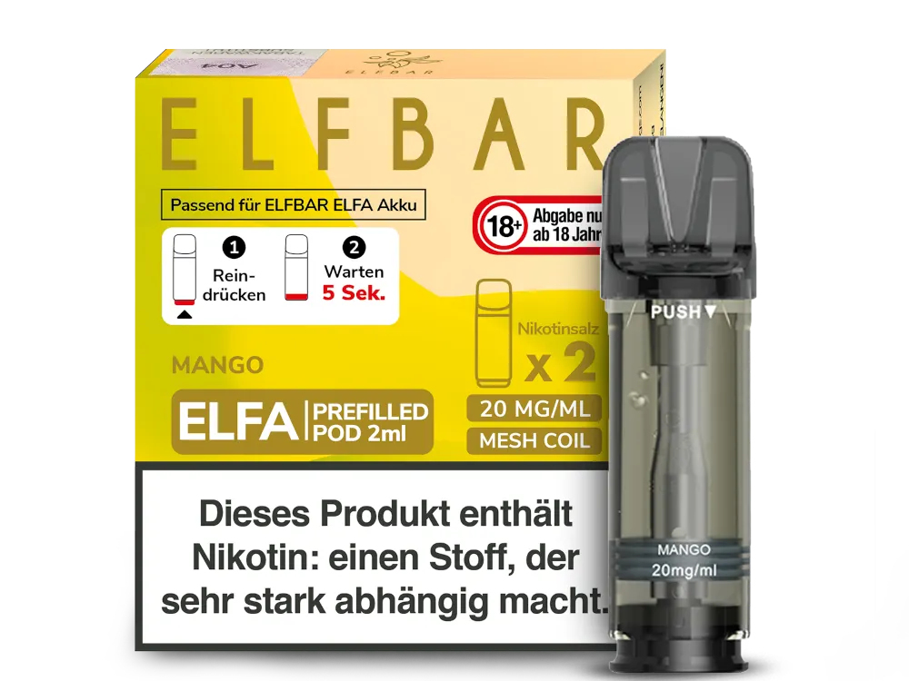 Elfbar - ELFA Pods - Mango (20mg/ml)