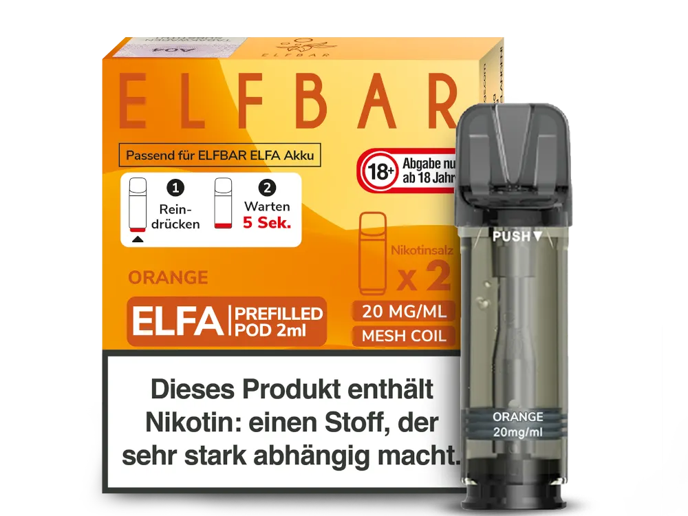 Elfbar - ELFA Pods - Orange (20mg/ml)