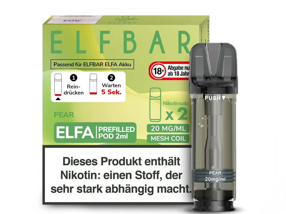 Elfbar - ELFA Pods - Pear (20mg/ml)