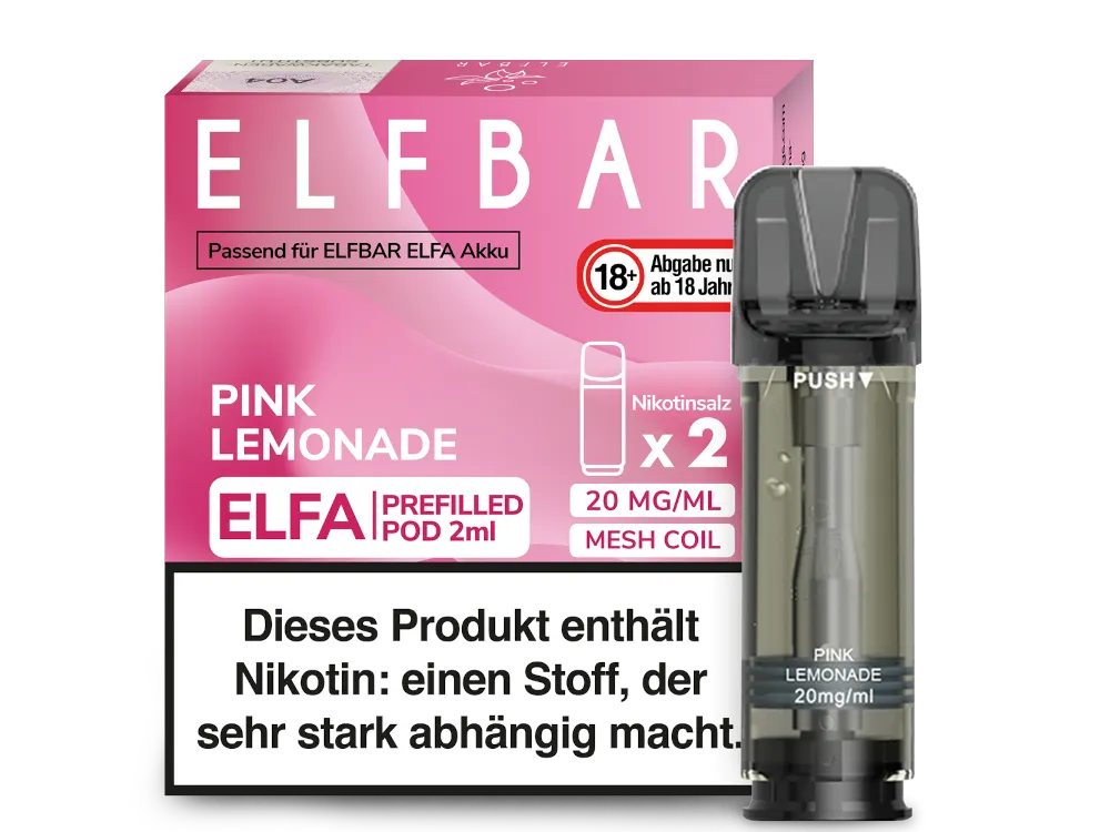 Elfbar - ELFA Pods - Pink Lemonade (20mg/ml)