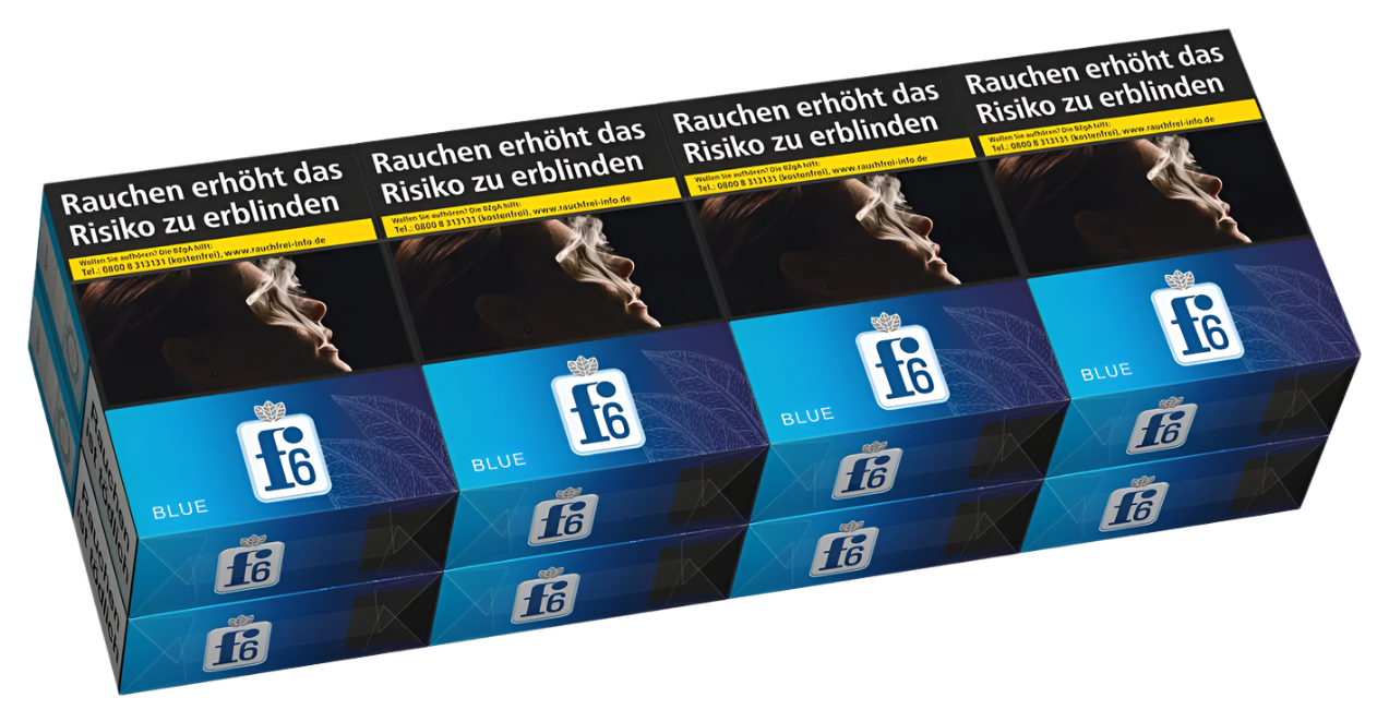 F6 Zigaretten Blue XXL - 8 Packungen