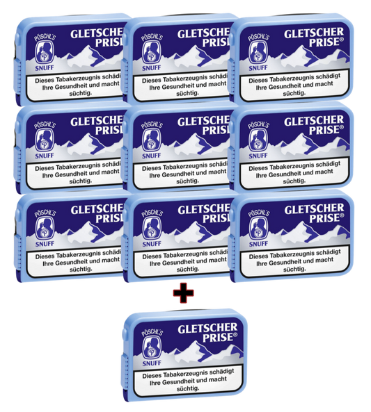 Gletscherprise Snuff 9+1 Aktionspaket