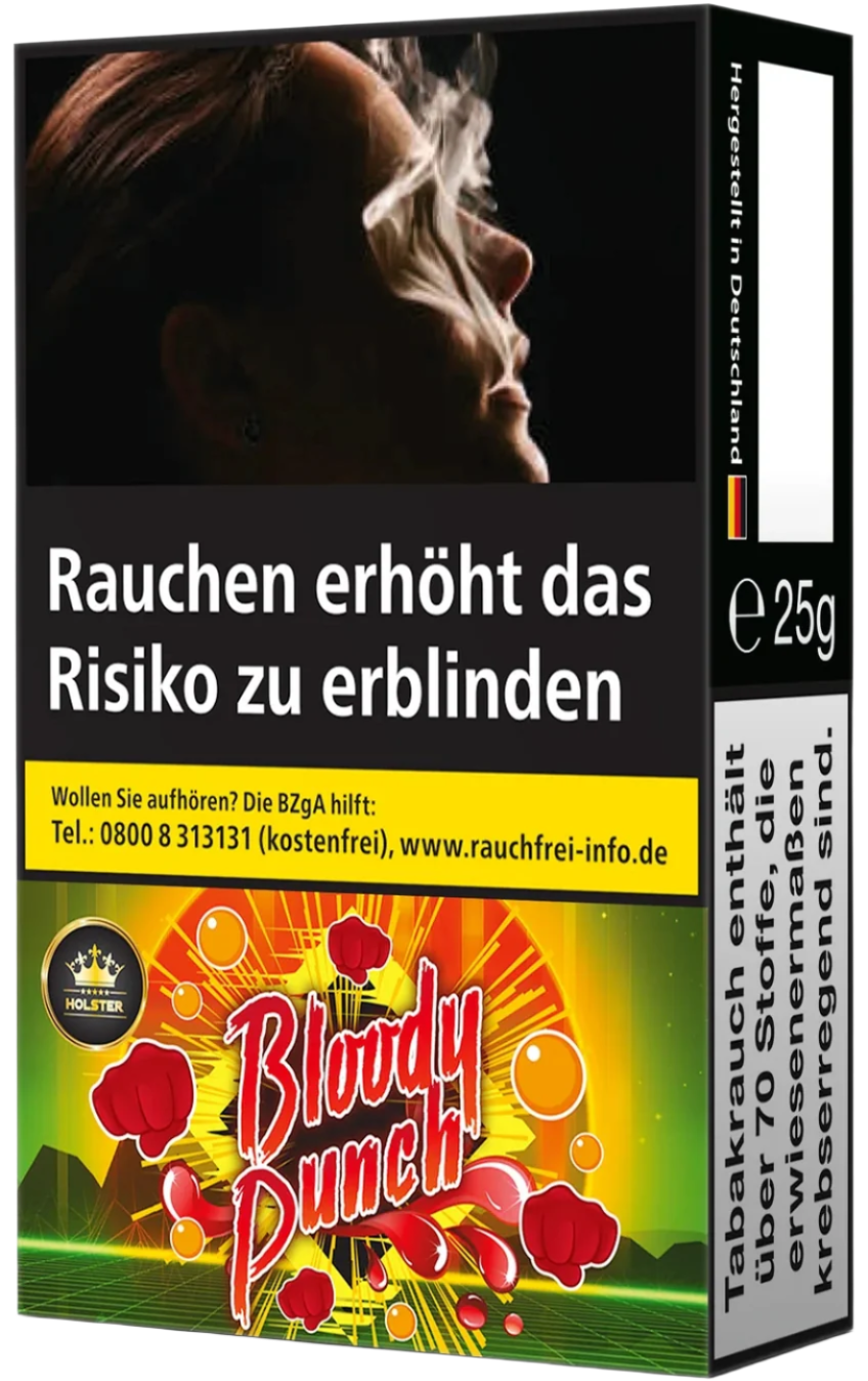Holster Tobacco - Bloody Punch (25g) - 10 Packungen