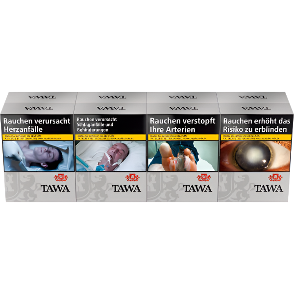Tawa Zigaretten Silver 4XL - 8 Packungen