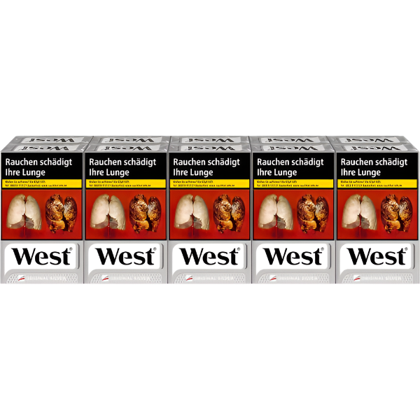 West Zigaretten Silver L - 10 Packungen